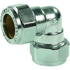 15mm Chrome Compression 90 elbows